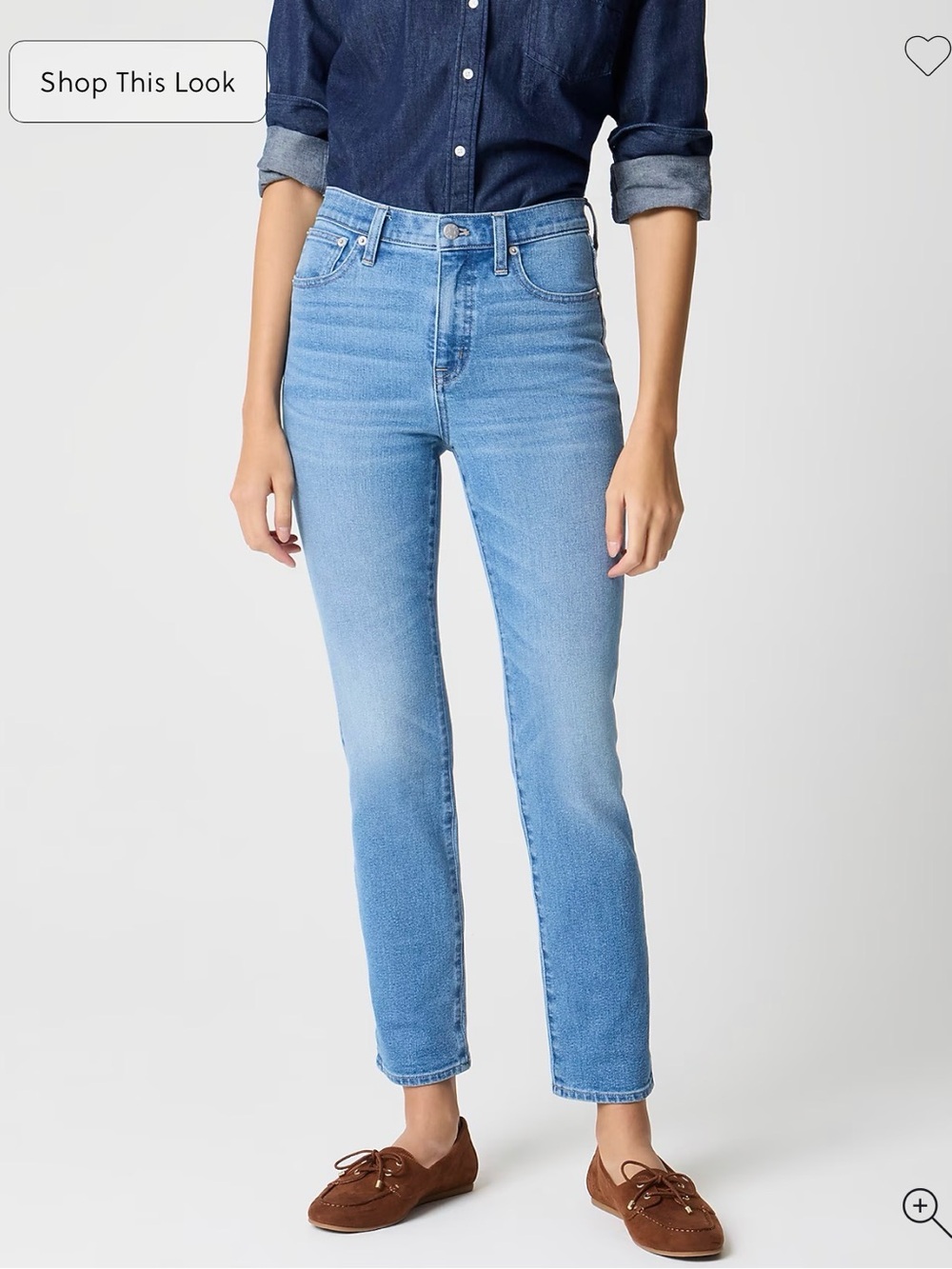J Crew Factory Essential Straight Jean in All-day Stretch